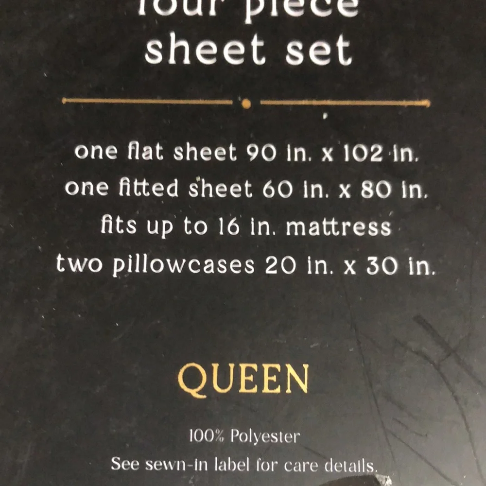 House of Verdi QUEEN Four-Piece JUNGLE Safari Sheet Set